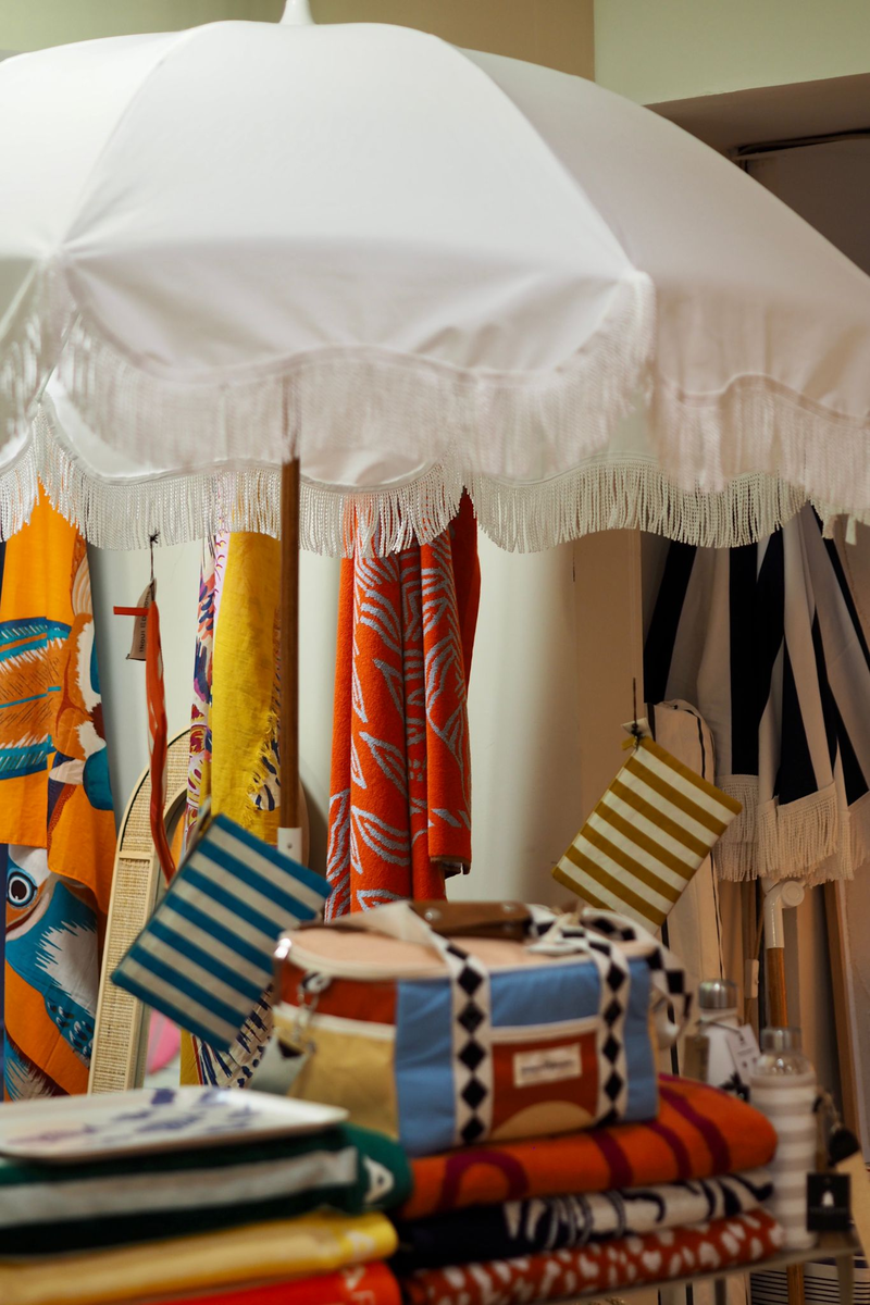 Parasol de plage blanc 