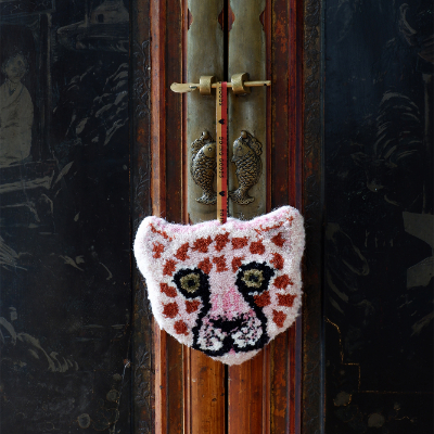 Pendentif Leopard Rose