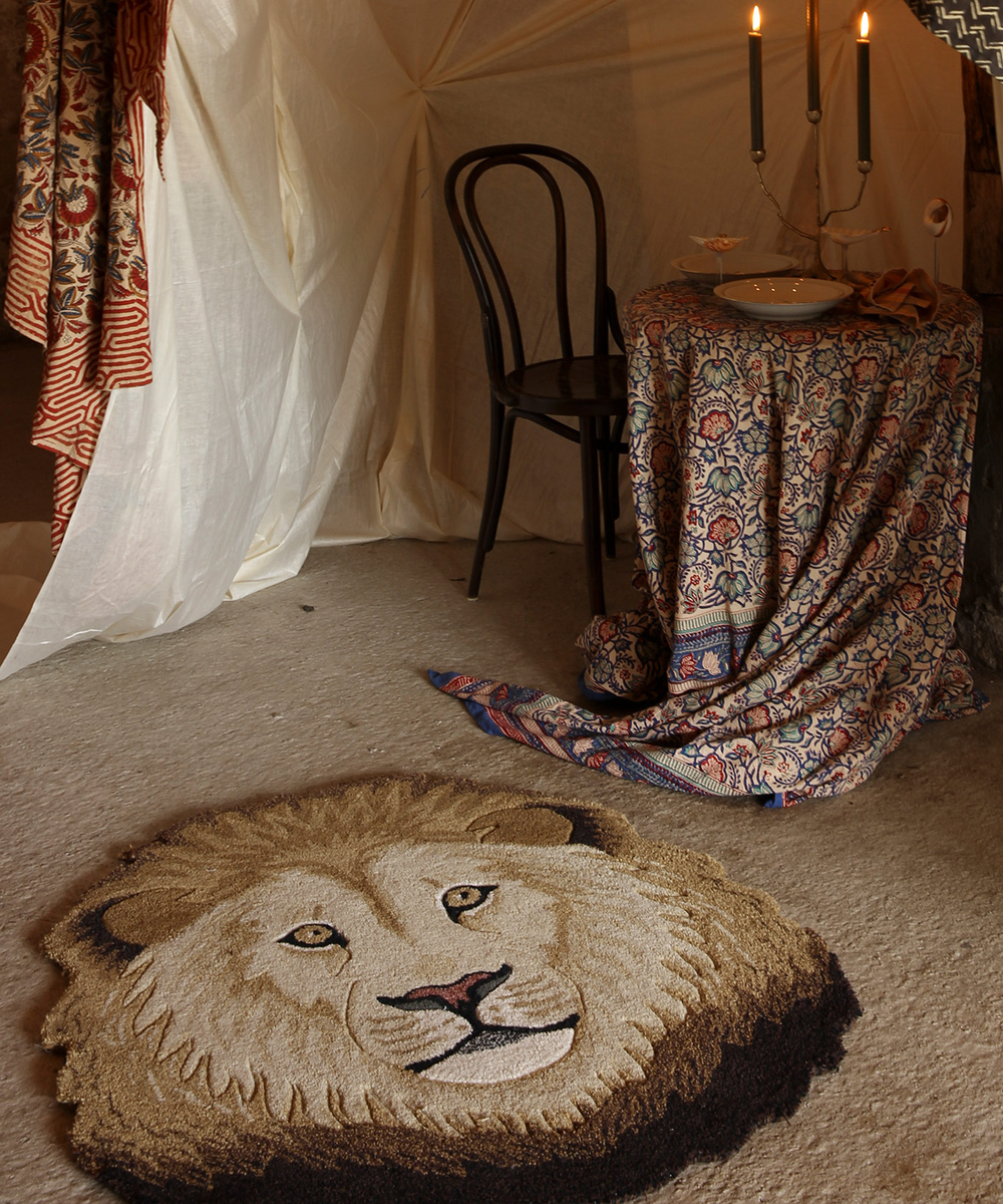 Tapis t�te Lion Large