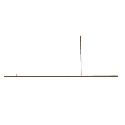 Porte luminaire marron T2