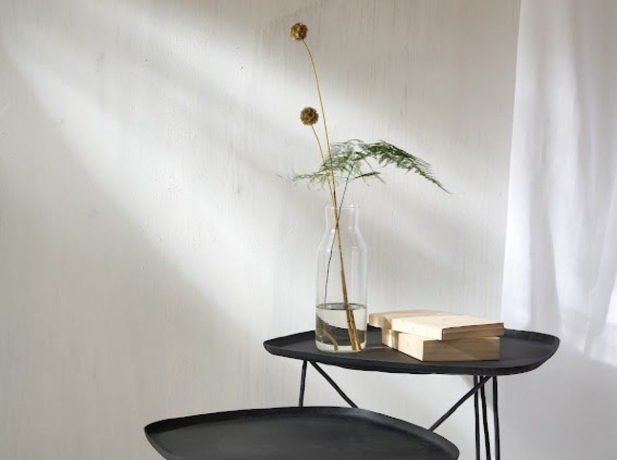 Table basse en fer martel noire S