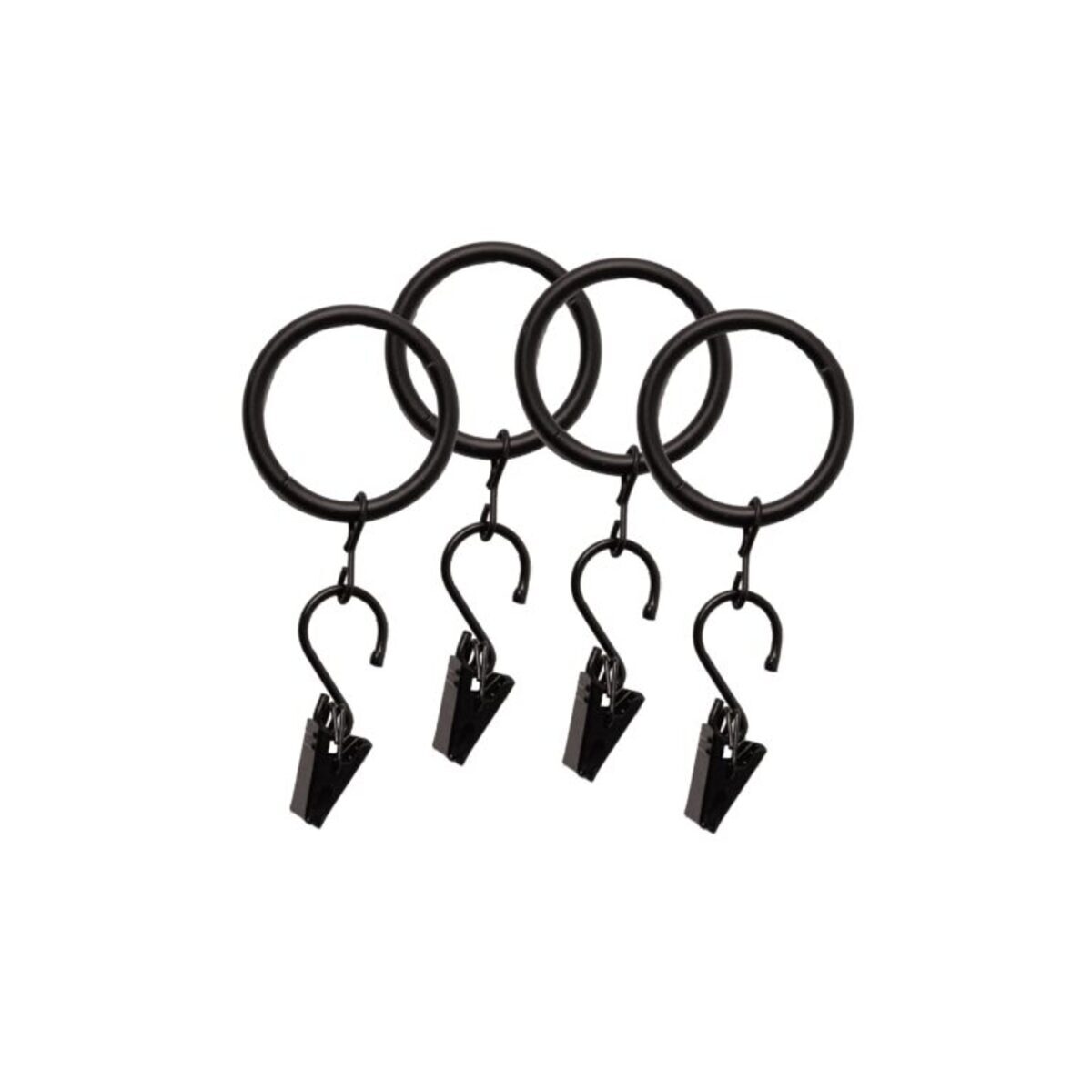 Lot de 10 Anneaux de rideau  pince