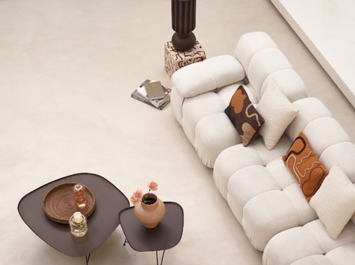 Table basse en fer martel marron M