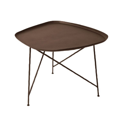 Table basse en fer martel marron M