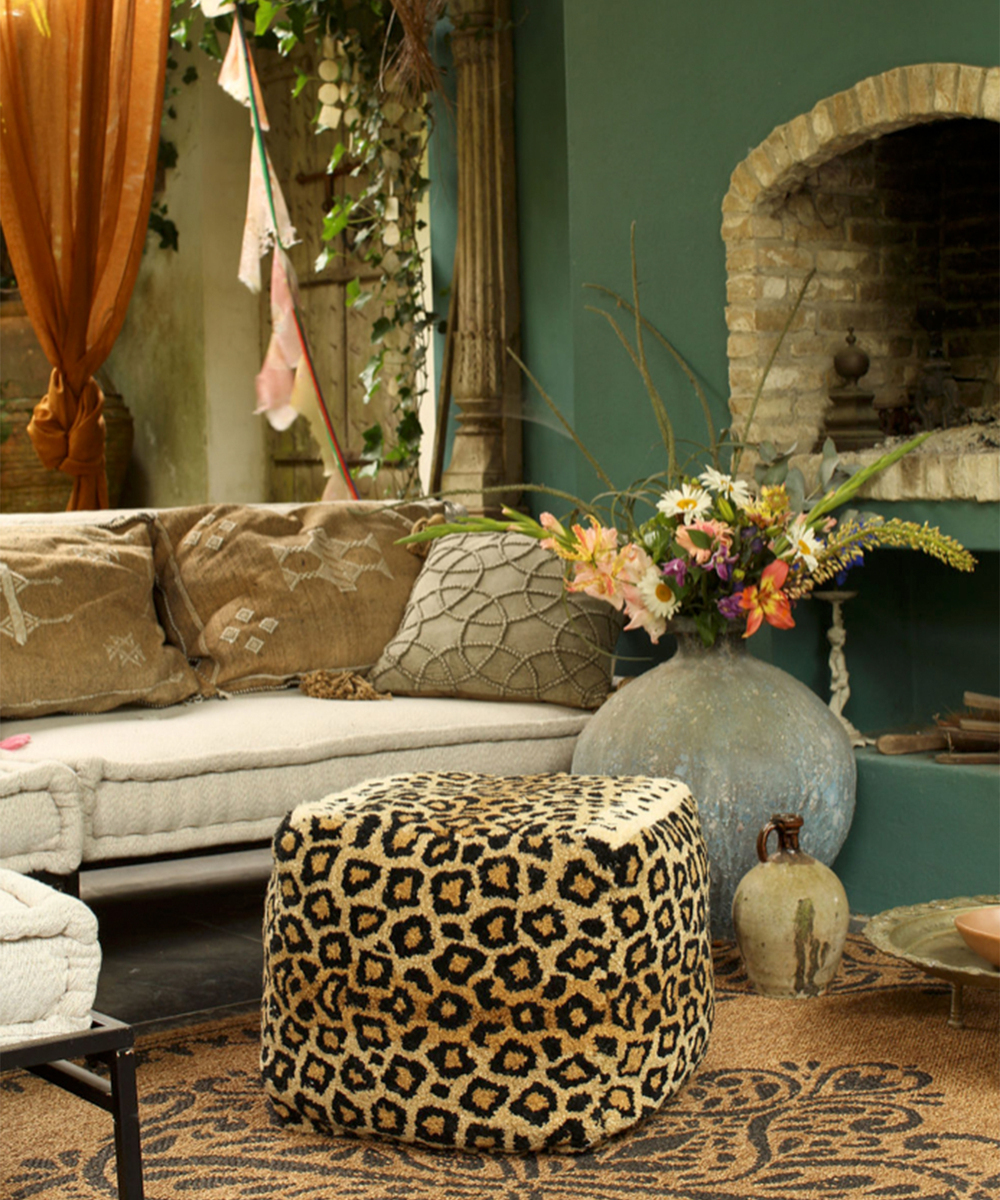 Pouf Leopard petit modle