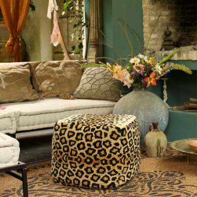Pouf Leopard petit modle
