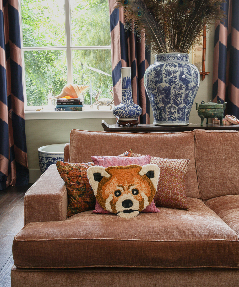 Tapis t�te mini Panda Roux