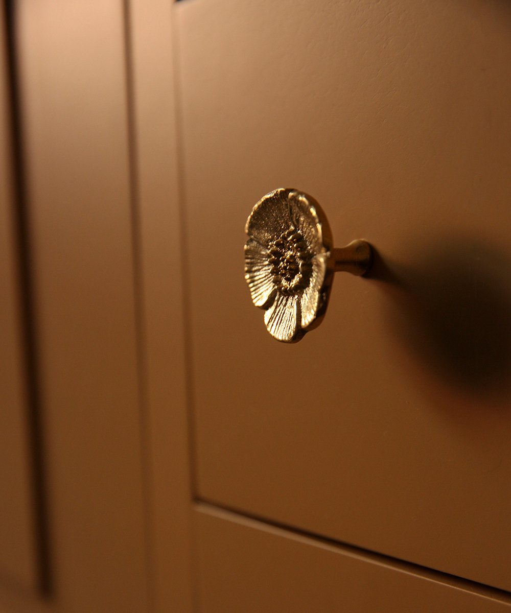 Bouton de tiroir Fleur