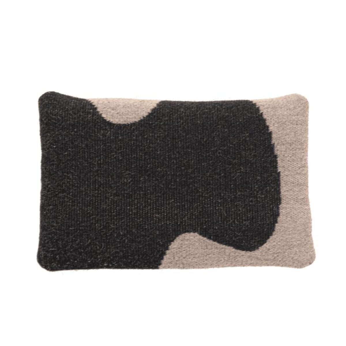Coussin arga ficelle/noir