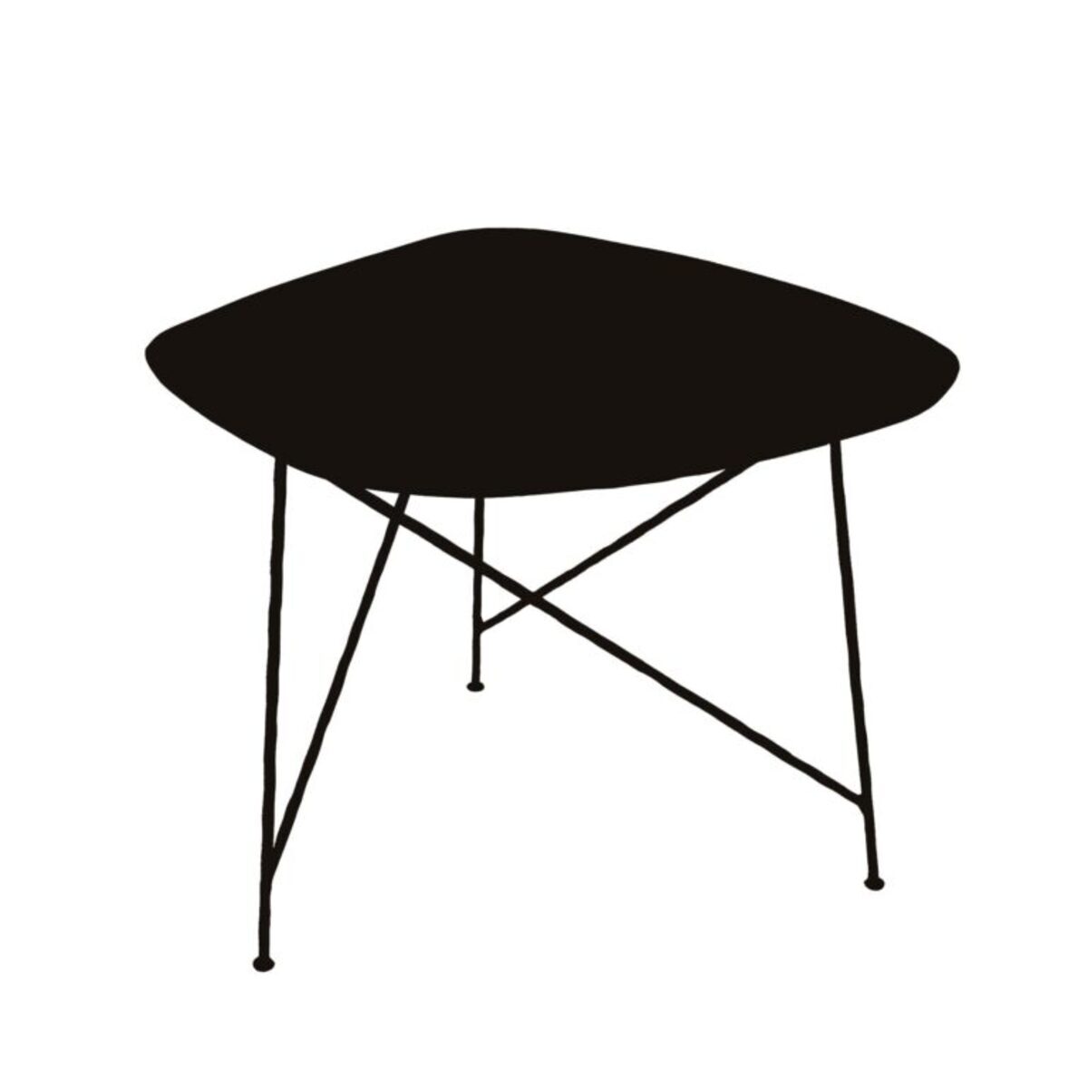 Table basse en fer martel noire S