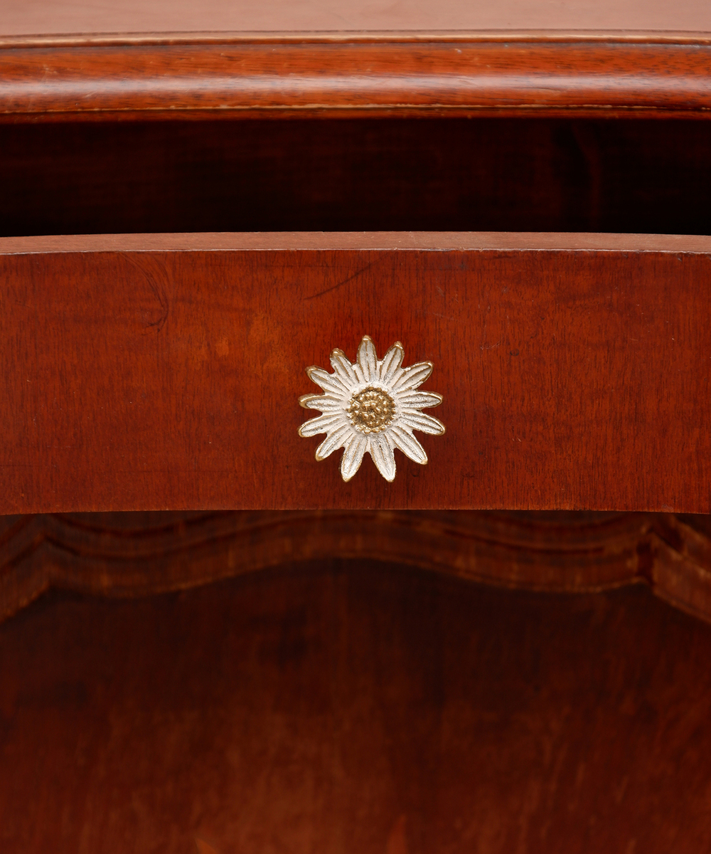 Bouton de tiroir Fleur blanche